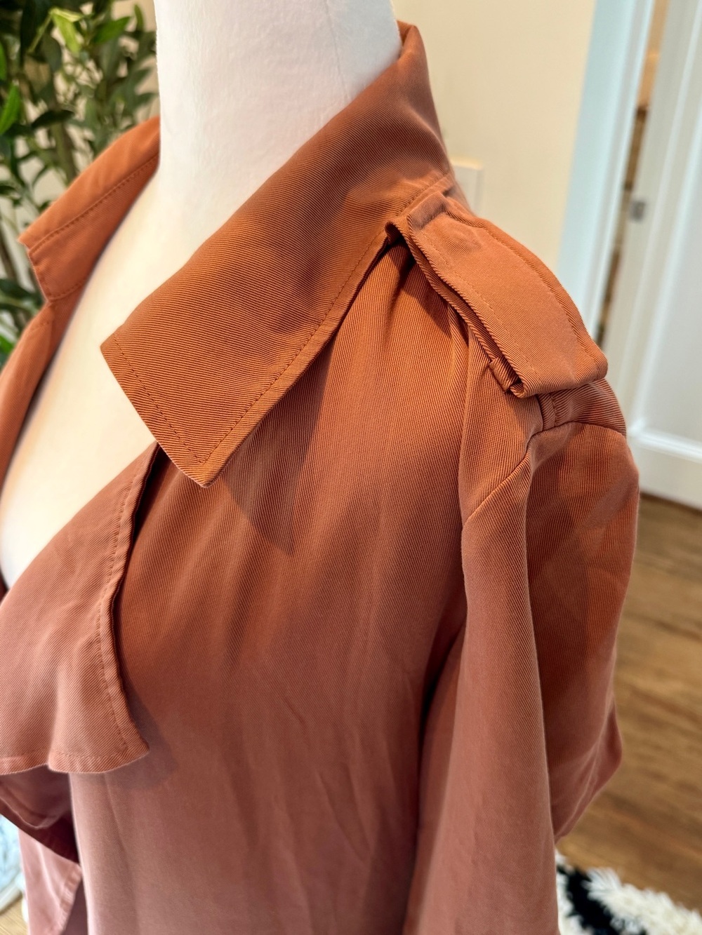 bagatelle Rust-Tone Open Front Layering Jacket-Small - Picture 3 of 13